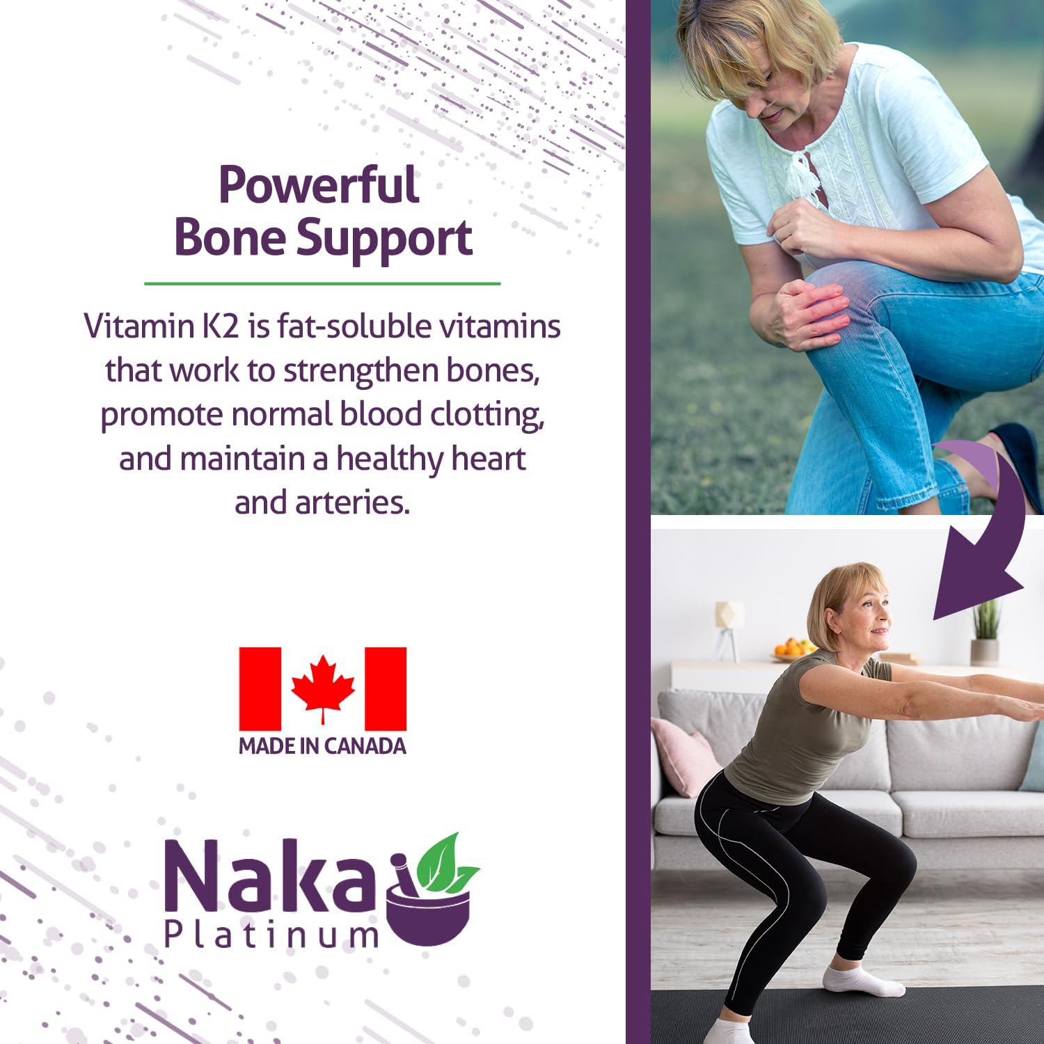 K2 Mk-7 330, Naka Platinum K2 (Mk-7 Form) 330 Veggie Caps - Exclusive Size: 300 + 30 Free, 330 Count : Health & Household