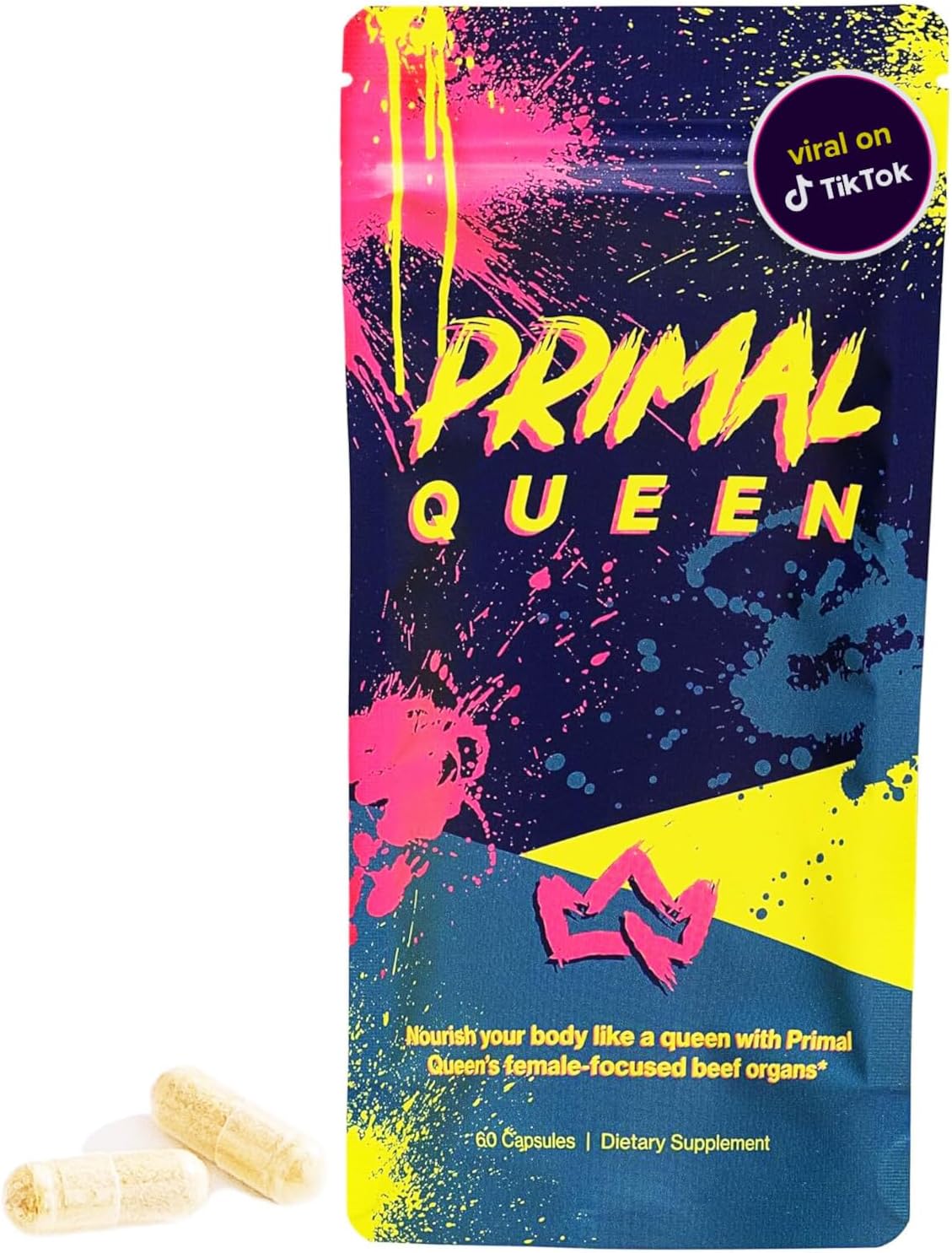 Female-Optimized Beef Organ Superfood Supplement (Beef Liver, Kidney, Heart, & 3 More) - 100% Grass Fed, Pasture Raised Cattle - Balance Hormones, Energy, & More For Women