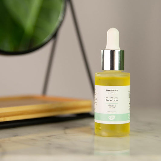 Green People Anti-Ageing Facial Oil - Paraben & Alcohol Free - Cruelty Free & Vegan, 30Ml