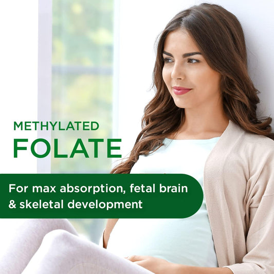 Emerald Labs Prenatal 1-Daily Multi - Prenatal Multivitamin With Methylated Folate, Iron, Whole-Food Blend & More - Soy-Free, Gluten-Free - 60 Vegetable Capsules