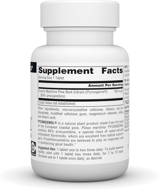 Source Naturals Pycnogenol 100 Mg Proanthocyanidin Complex - 60 Tablets