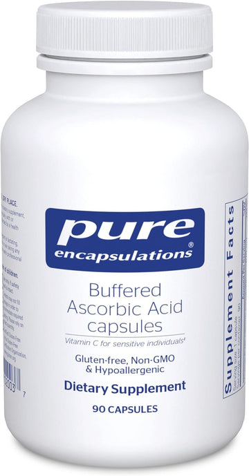 Pure Encapsulations Buffered Ascorbic Acid Capsules | Vitamin C For Sensitive Individuals* | 90 Capsules