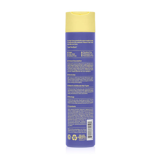 Sun Bum Blonde Conditioner | UV protecting and Cruelty Free Color Enhancing and Toning Hair Treatment for Blondes | 10 Fl Oz