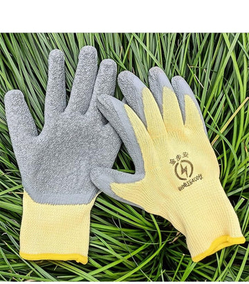 VALUEVIBES Electrical Insulated Gloves – High Voltage 400V Electrician Safety Gloves | Flame Retardant, Non-Slip Rubber (YELLOW+GRAY)