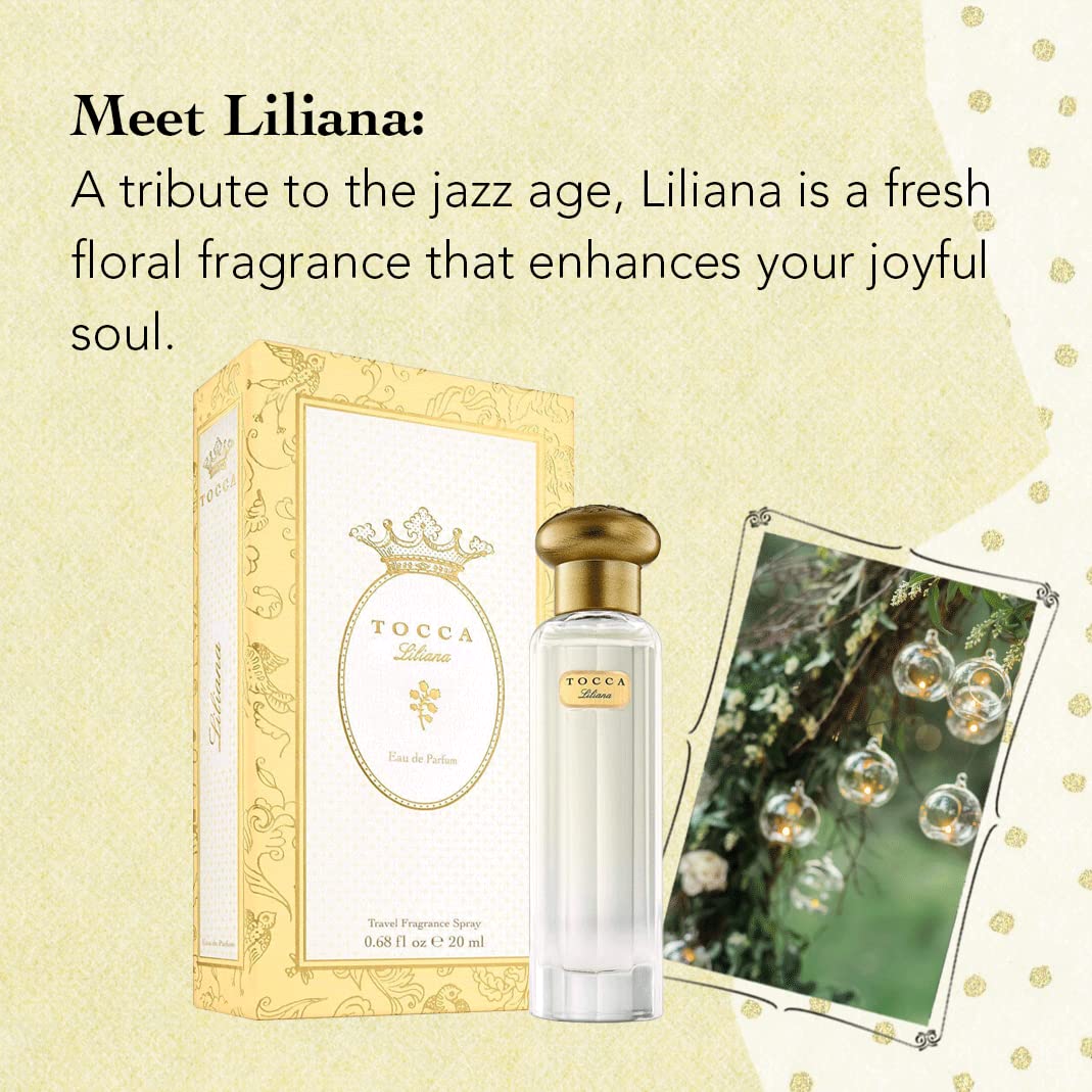 Tocca Eau De Parfum, Liliana: Fresh Floral, Neroli, Watery Peach, Muguet, Hand-Finished Bottle (20 Ml) : Beauty & Personal Care