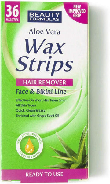 Beauty Formulas Hair Removal Wax Strips – Face & Bikini Line By Beauty Formulas