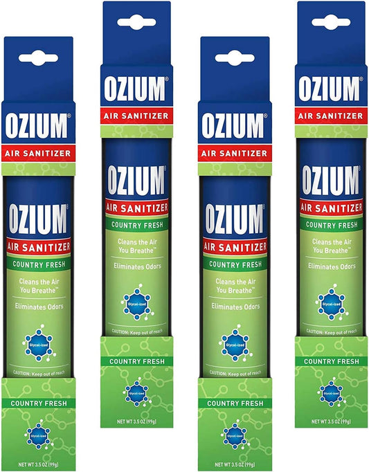 Ozium Air Sanitizer 3.5 oz Spray, Country Fresh (4) : Health & Household