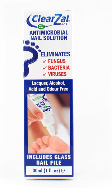 Clearzal Bac Antimicrobial Nail Solution 30Ml Kills Fungus, Bacteria & Viruses