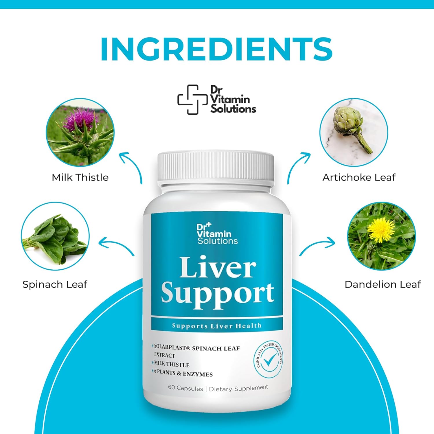 Liver Cleanse Detox and Repair - Milk Thistle Supplement with Chlorophyll, Digestive Enzymes, Artichoke & Dandelion for Natural Gallbladder Support, 60 Vegan Capsules : Health & Household