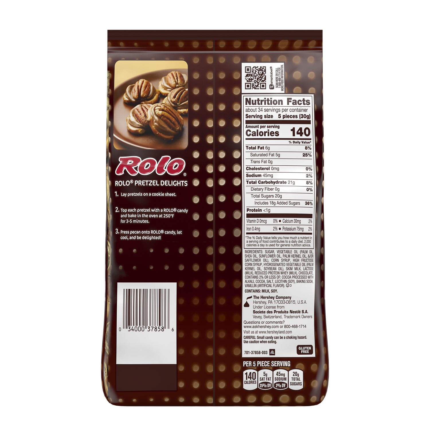 Rolo Rich Chocolate Caramel Candy Party Pack, 35.6 Oz