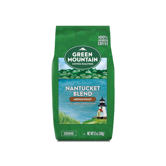 Green Mountain Coffee Roasters, Nantucket Blend, Fair Trade Certified, Ground Coffee, Medium Roast, Bagged 12oz