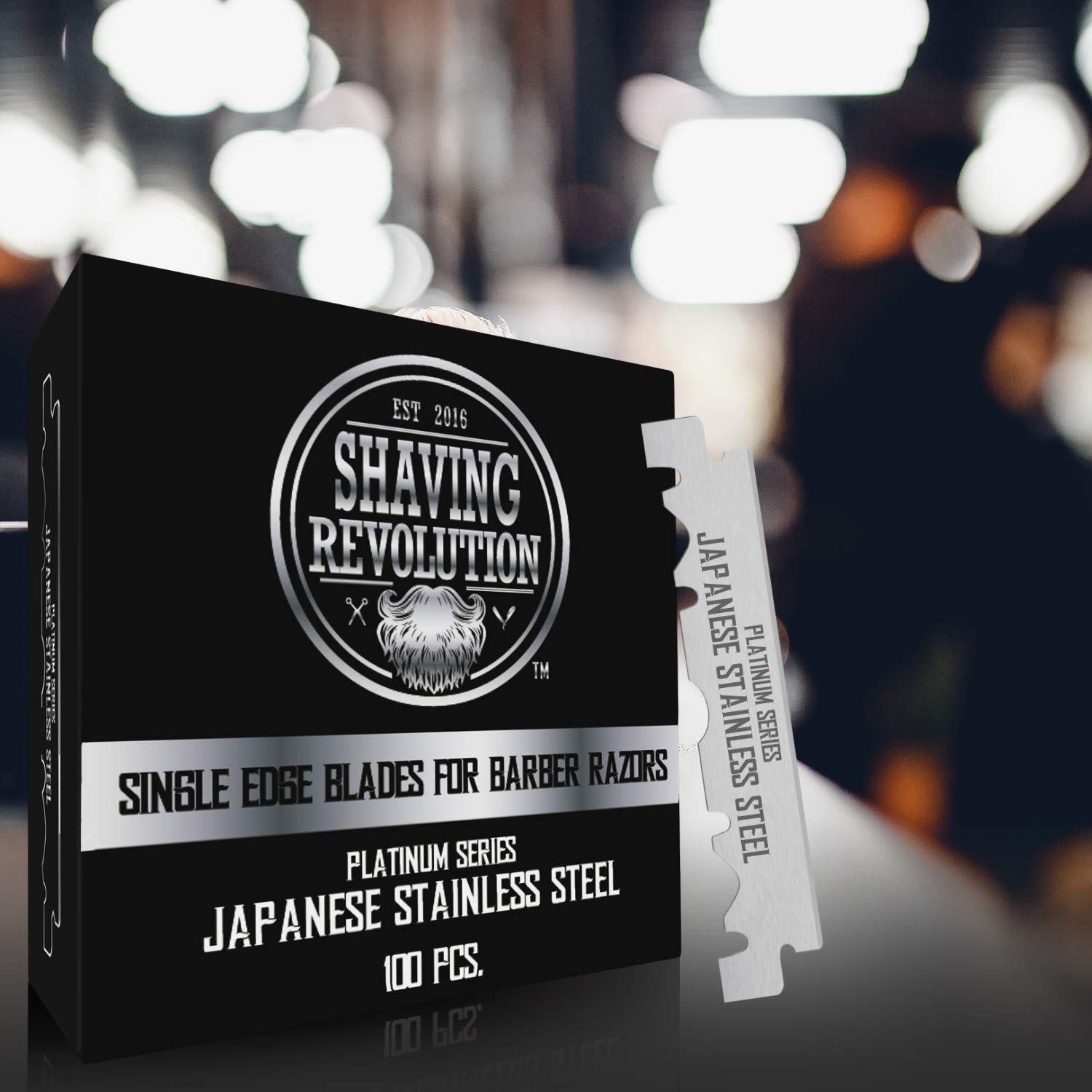Barber Razor Blade - Single Edge Razor Blades 100 Count - Stainless Steel Razor Blades Single Edge : Beauty & Personal Care