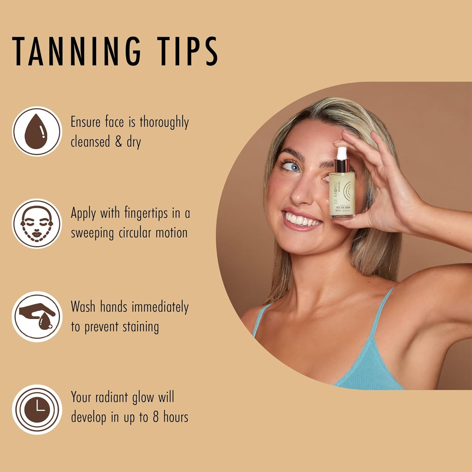St Moriz Advanced Miracle Glow Face Tan Serum | Hydrating Self Tan Face Serum | With Q10 & Hyaluronic Acid | Natural Buildable Radiant Glow & Gradual Fake Tan | Vegan & Cruelty Free | 30ml : Amazon.co.uk: Beauty