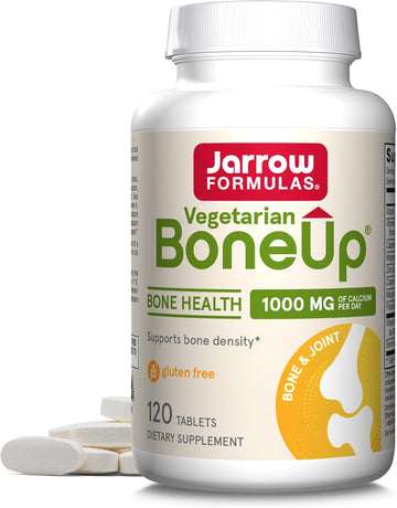Jarrow Formulas Boneup, 1,000 Mg Of Calcium Per Day, Vitamin D3, Boron And Trace Minerals For Bone Health And Joint Support, 120 Vegetarian Tablets