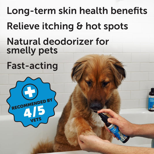 Pet Honesty Restore + Soothe Hot Spots Spray For Dogs & Cats, Gentle On Sensitive Skin, Soothes Itching, Irritation (Lavender) - 4Oz