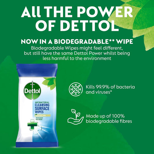 Dettol Antibacterial Surface Cleaning Wipes (Pack Of 126) - Ft011