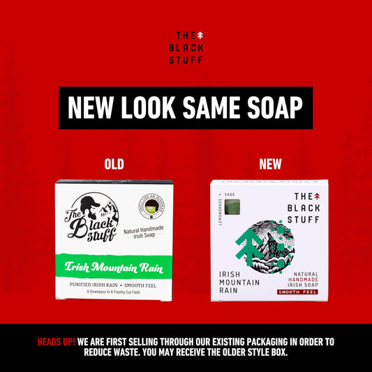 All Natural Bar Soap For Men Handmade Cold Process Soaps With Organic Ingredients And Essential Oils - Mens Soap For Daily Use, Irish Mountain Rain Body Soap
