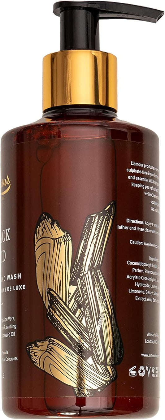 L'Amour Natural | Black Oud | Luxury Hand Wash | Essential Oils | Sulphate Free | Gentle For Dry And Sensitive Skin | 250Ml