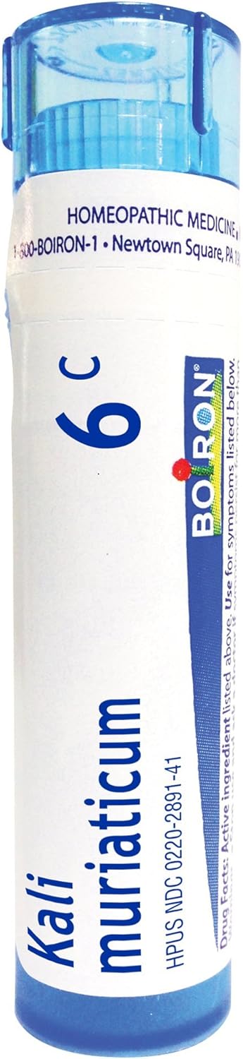 Boiron Kali Muriaticum 6C, 80 Pellets, Homeopathic Medicine For Nasal Congestion