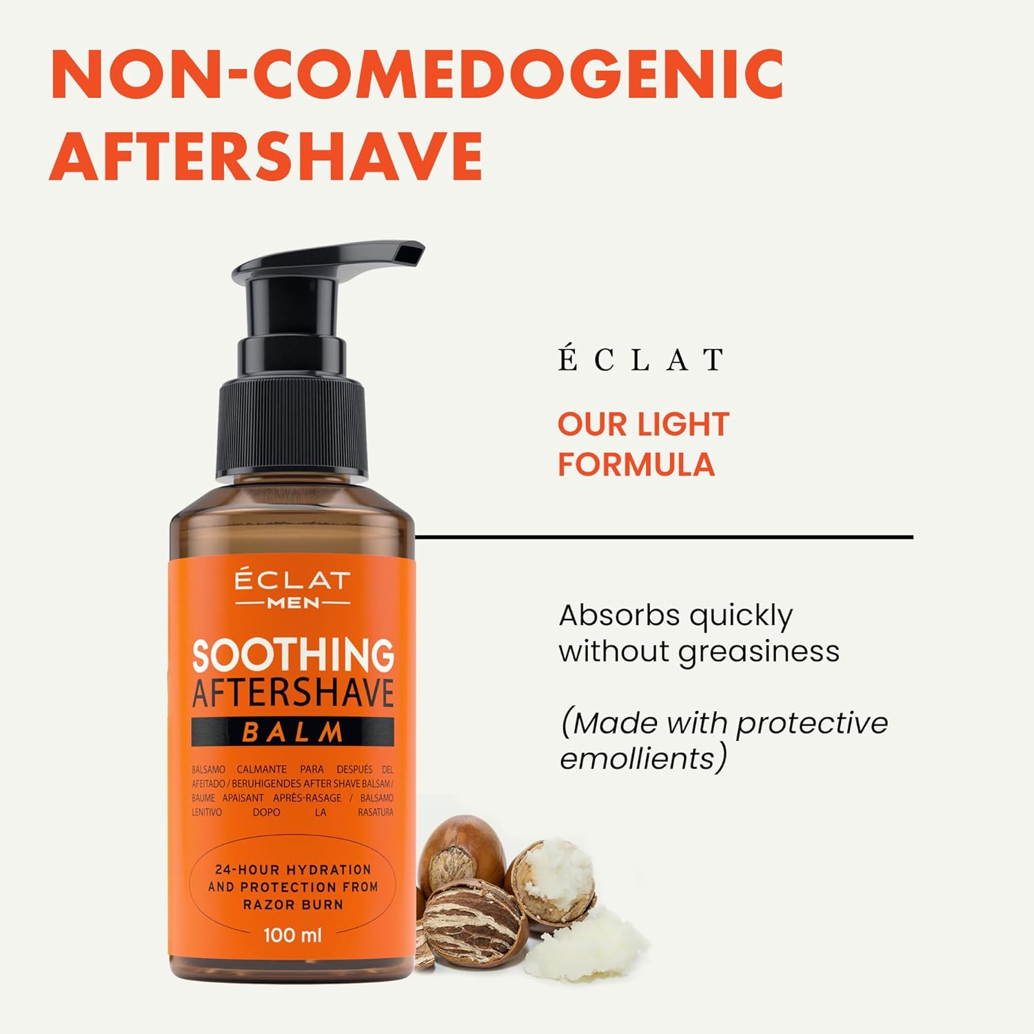 Aftershave for Men - Post Shave Balm, Light and Non Greasy Aftershave Balm that Reduces Razor Burn, Bump and Redness, Hydrating Mens Aftershave, 100% Organic After Shave Lotion, Mens Aftershave Balm : Beauty & Personal Care