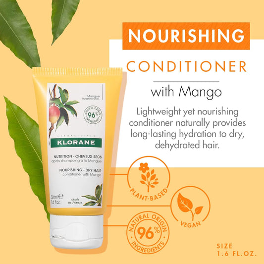 Klorane Ultra Gentle Oat Conditioner – Detangles – All Hair Types – Vegan* – 1X 200Ml Bottle