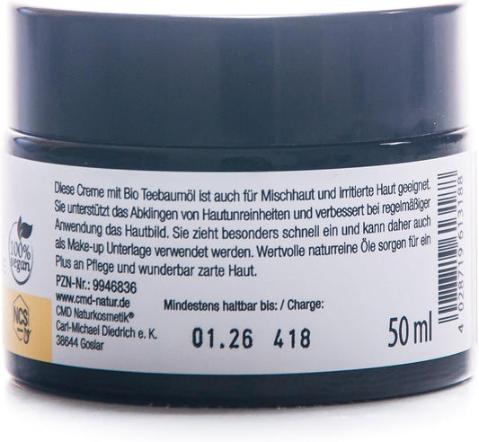 CMD Naturkosmetik Moisturizing Cream Tea Tree Oil Cosmetics