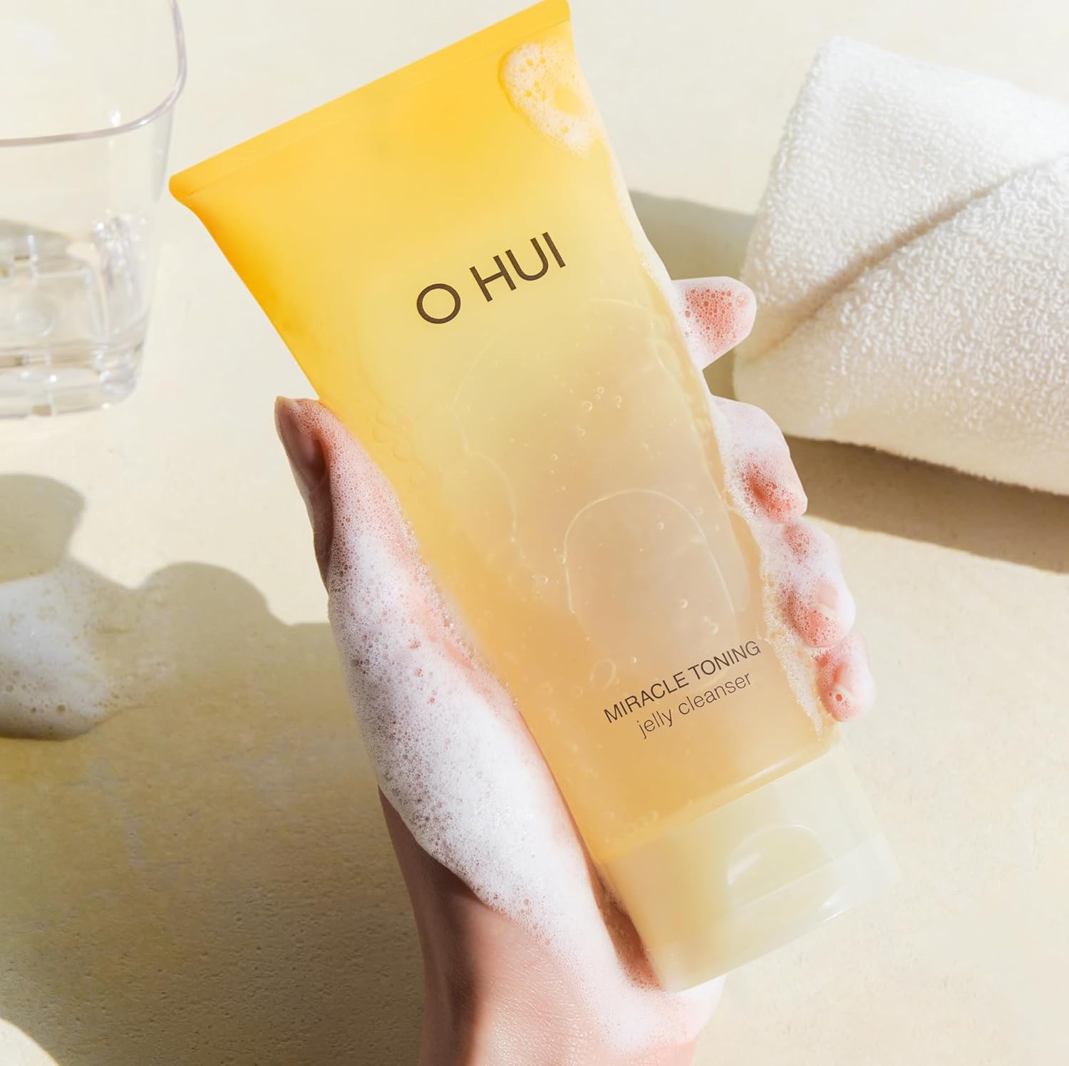 O Hui Miracle Toning Jelly Cleanser | Gentle Cleanser Face Wash | Hyaluronic Acid, Vitamin C, Aha, Pha, Glycerin | Facial Cleanser | Glowing Skin | Dullness | Korean Skin Care