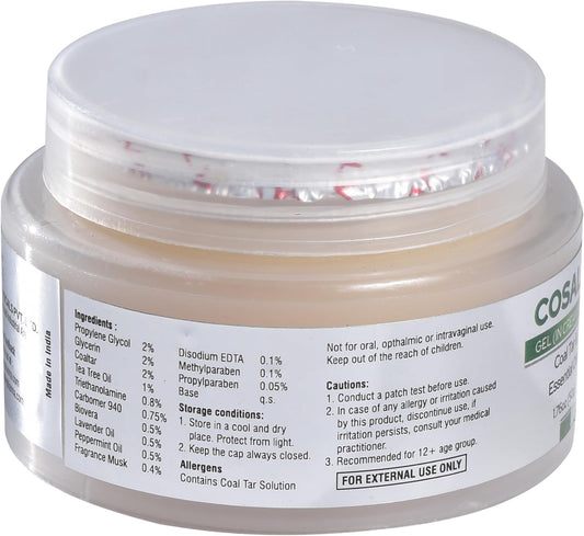 Salve Cosalic Gel (In Cream Base) With Coal Tar & Essentials Oils - 50 Gm (Pack Of 1)