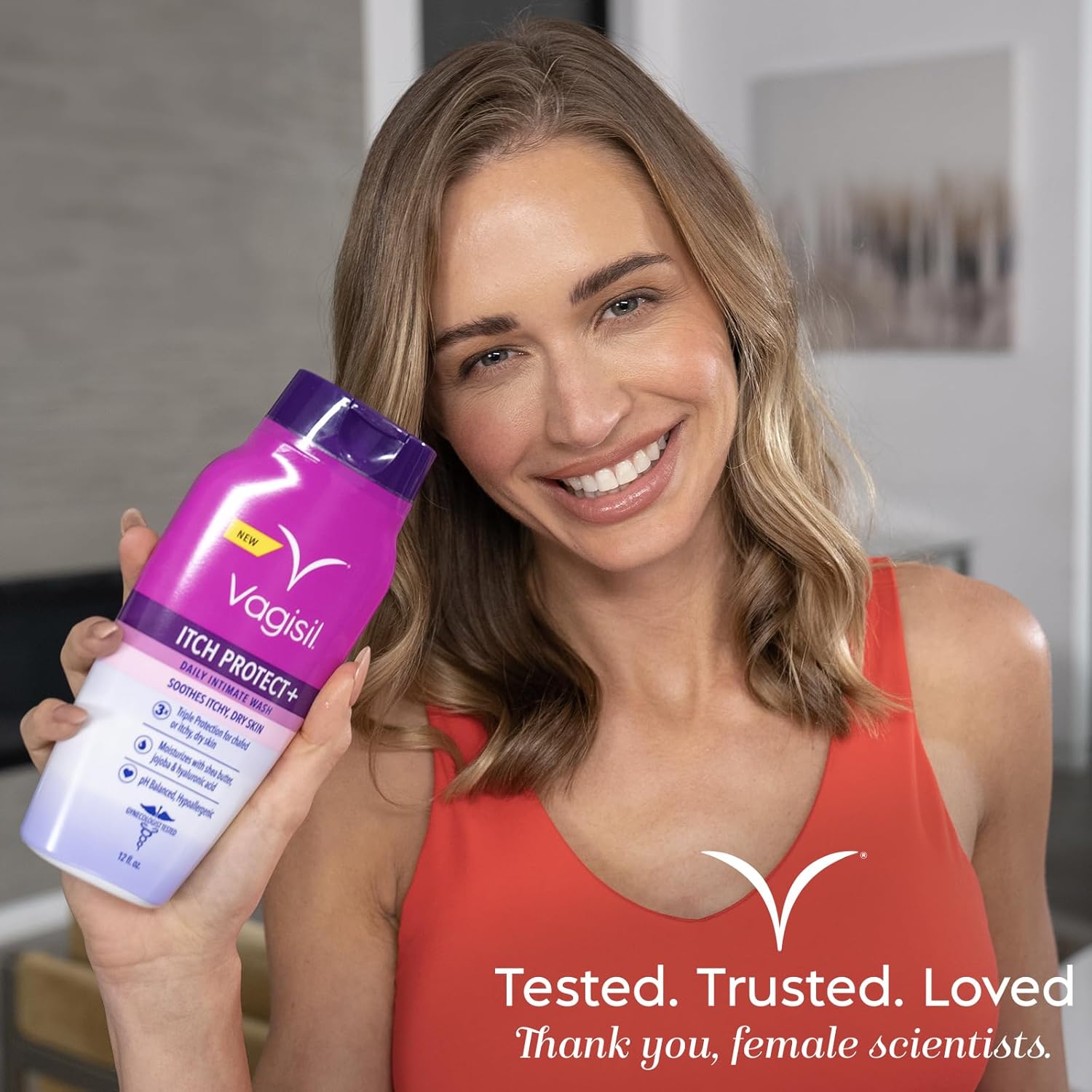 Vagisil Feminine Wash for Intimate Area Hygiene and Itchy, Dry Skin, Itch Protect+ Crème Wash, pH Balanced and Gynecologist Tested, 12oz (Pack of 1) : Health & Household