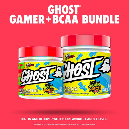 Ghost Sour Patch Kids Bundles - Gamer Nootropics (Blue Raspberry) & Bcaa Amino Acids (Blue Raspberry)