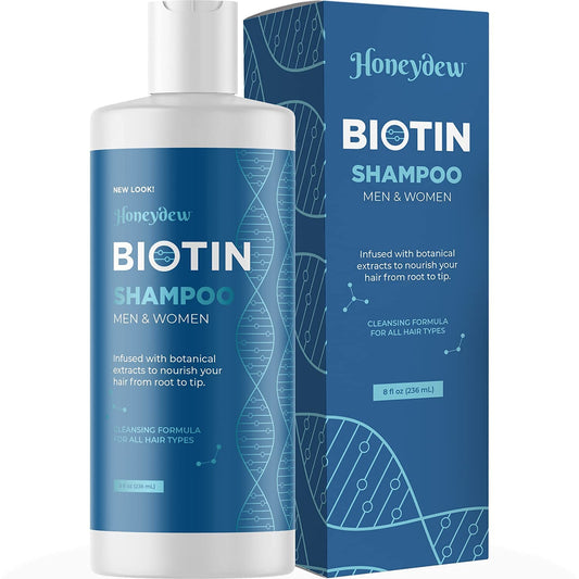 Volumizing Biotin Shampoo and Conditioner Set - Sulfate Free Shampoo and Conditioner for Dry Damaged Hair and Scalp Care - Volumizing Shampoo for Thinning Hair with Jojoba and Argan Oil for Hair Care