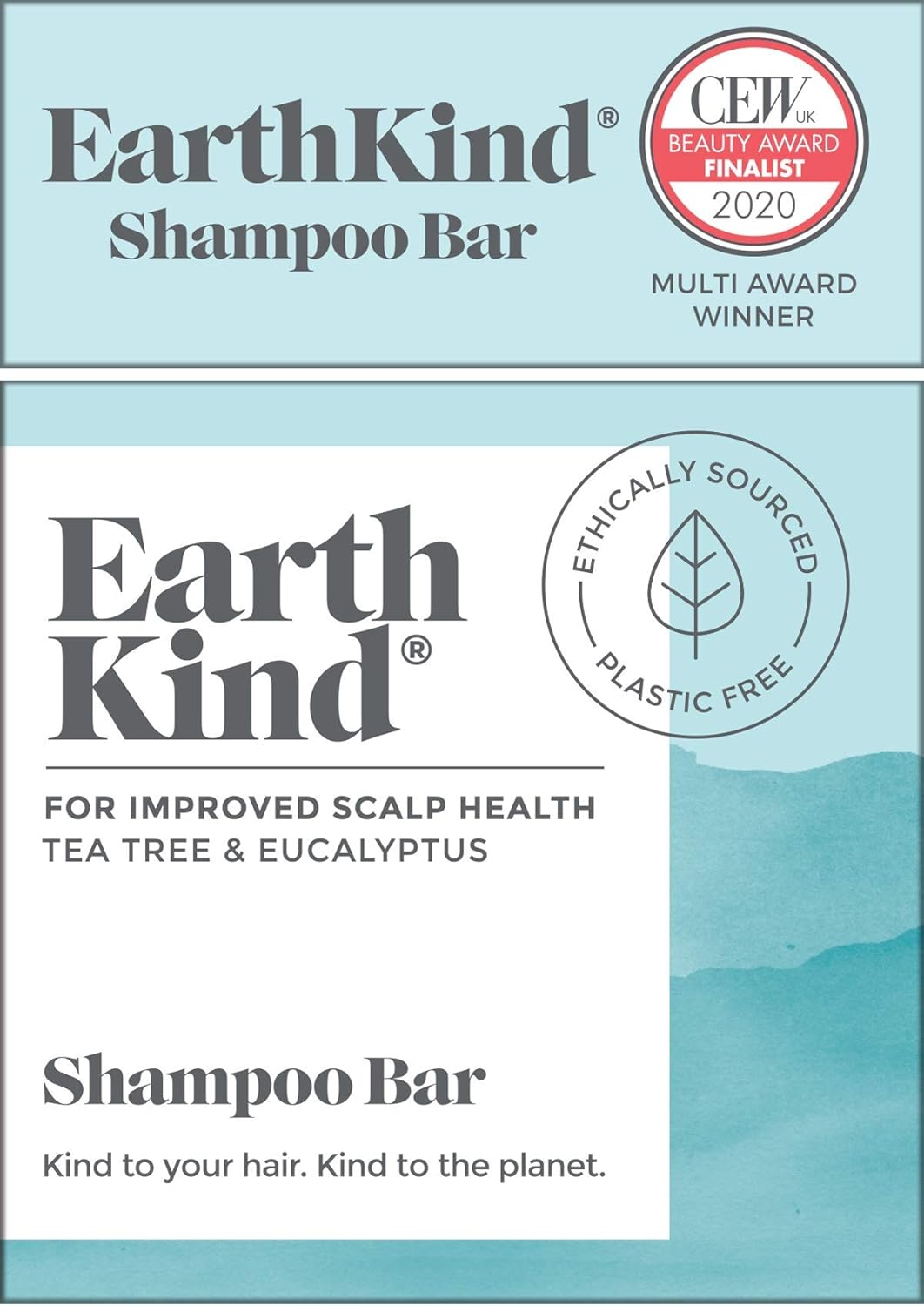 EarthKind, Tea Tree and Eucalyptus Shampoo Bar for Improved Scalp Health, Blue, 50 g (Pack of 1) : Amazon.co.uk: Beauty