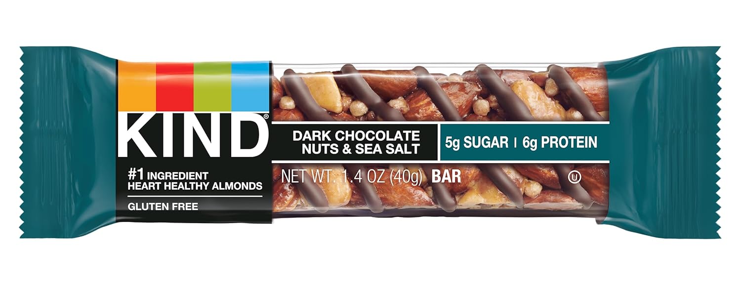 Kind Dark Chocolate Nuts And Sea Salt Bar, 1.4 Ounce