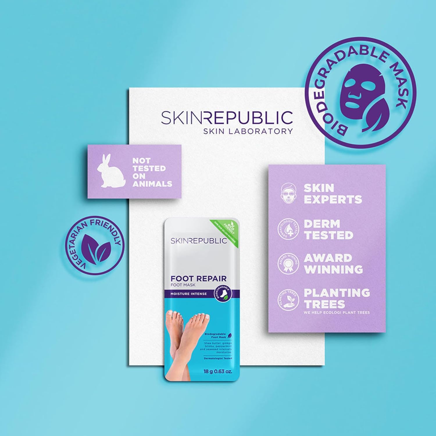 Skin Republic Foot Repair Peel Mask | Repair Heels & Removes Dry Dead Skin for Soft Baby Feet | Exfoliating Peel Mask for Hard Skin (Pack of 1) : Amazon.co.uk: Beauty