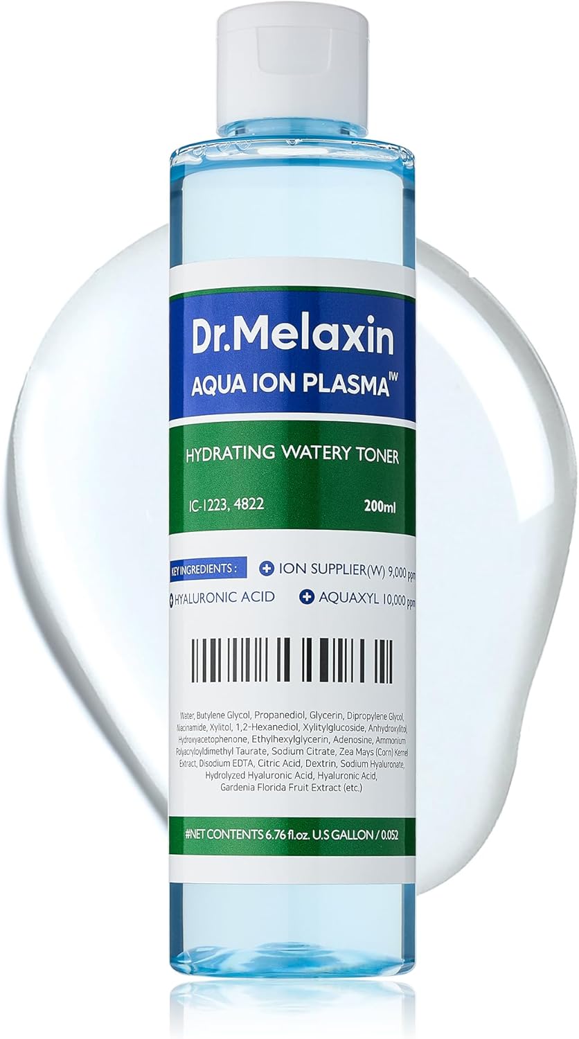 Aqua Ion Plasma Watery Toner 200Ml / 6.76 Fl Oz, Hyaluronic Acid, L22, Moisturizing, Korean Skincare