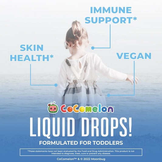 Cocomelon Toddler Liquid Ionic Zinc by MaryRuth's | Sugar Free | USDA