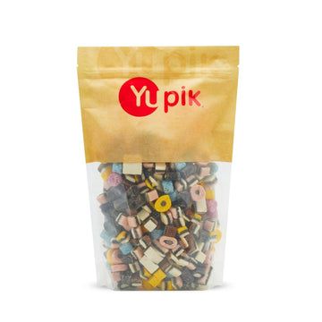 Yupik Mini Licorice Allsorts With Natural Flavoring, 2.2 Lb, Pack Of 1