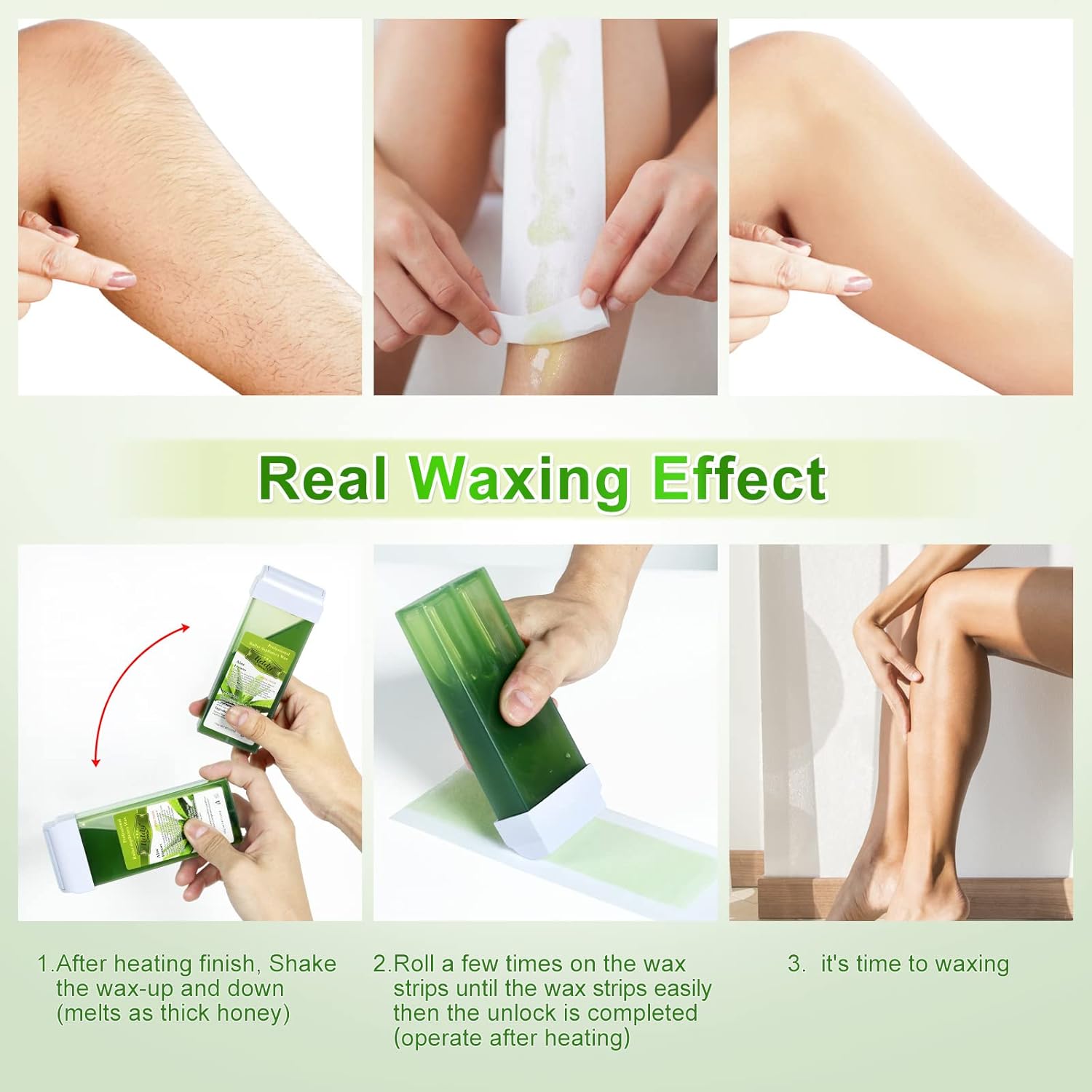Milk Roll On Wax Wax Refills For Wax Warmer Kit Hair Removal Wax Cartridge At Home Waxing Roller Wax For Women Men Body Hair Removal Wax 4 Pack : Beauty & Personal Care