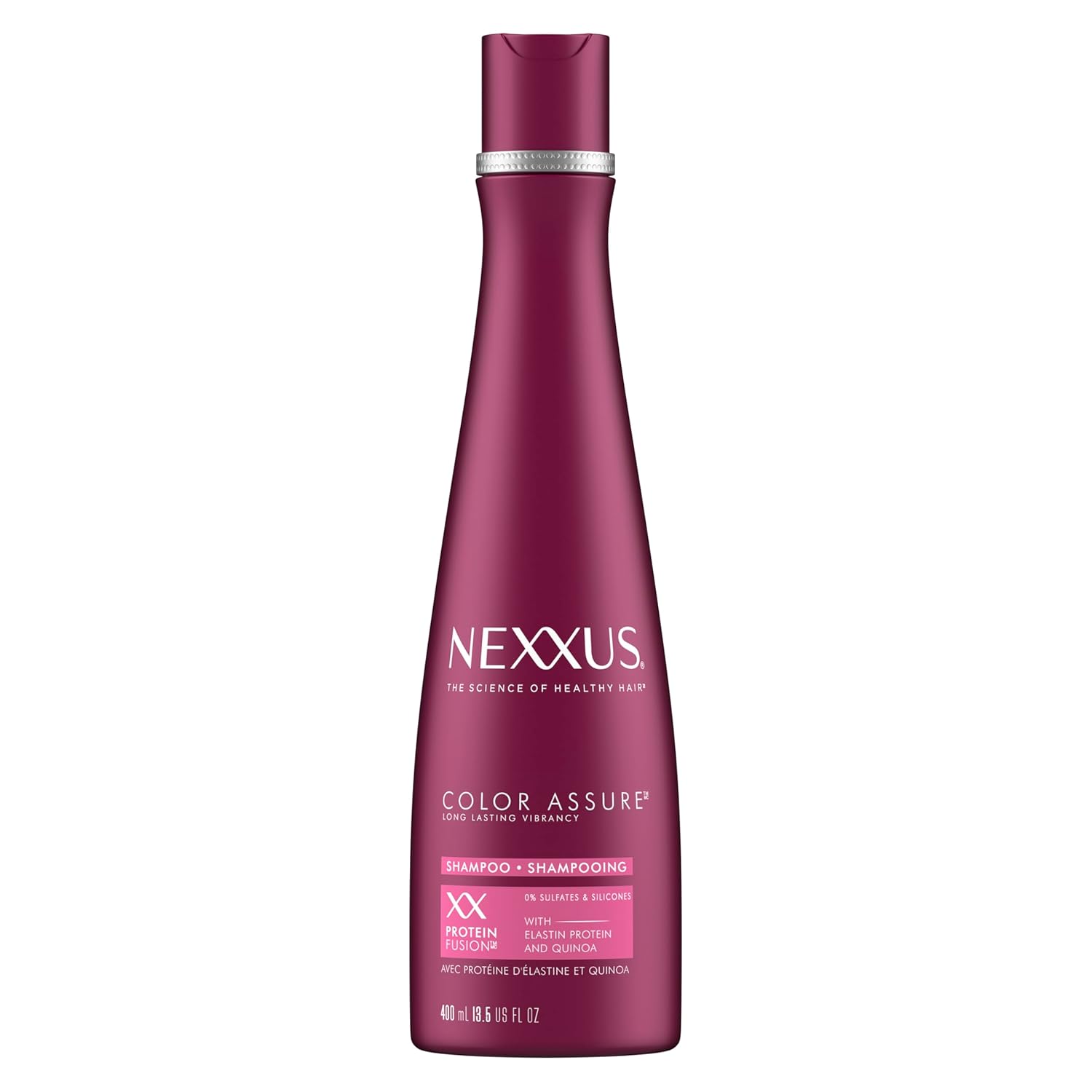 Nexxus Hair Color Assure Sulfate-Free Shampoo With Proteinfusion, For Color Treated Hair Color Shampoo 13.5 Oz