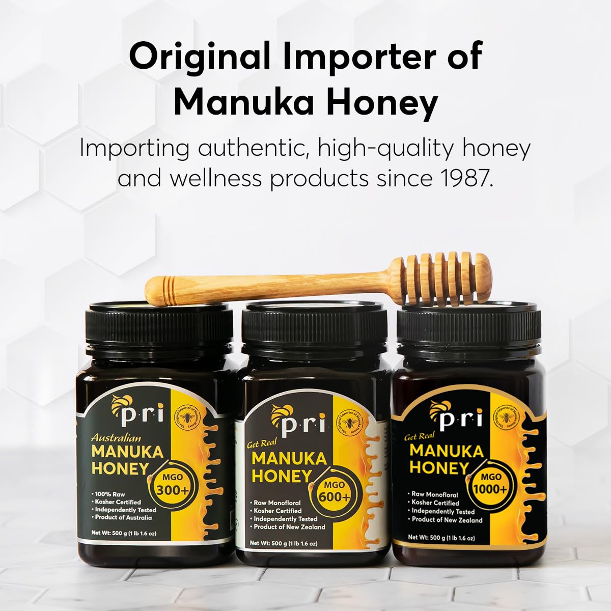 P.R.I Manuka Honey, Mgo 600+, 1.1Lb New Zealand Raw Monofloral Manuka Honey (500G) : Grocery & Gourmet Food