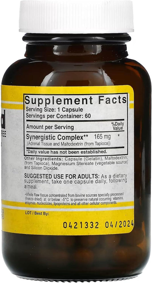 Natural Sources All Adrenal Capsules, 60 Count