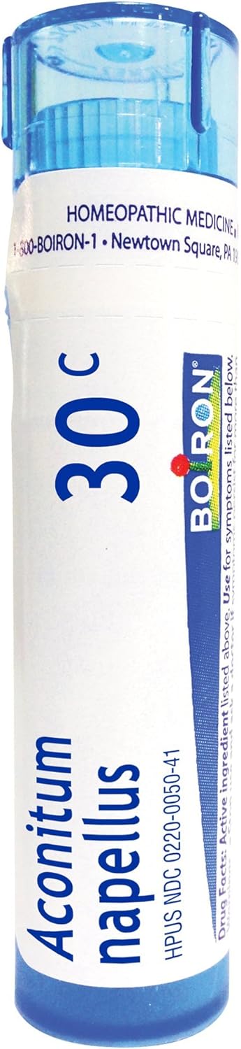 Boiron Aconitum Napellus 30C, 80 Pellets, Homeopathic Medicine For Fever