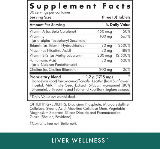 Michael'S Health Naturopathic Programs Liver Wellness - 90 Vegetarian Tablets - Contains Nutrients For Liver Support - Kosher - 30 Servings
