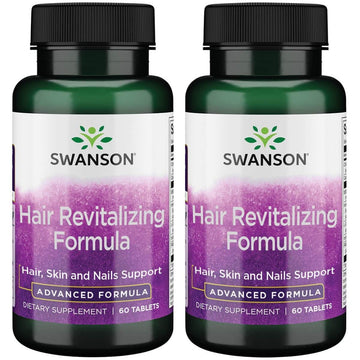 Swanson Advanced Hair Revitalizing Formula 60 Tabs (2 Pack)