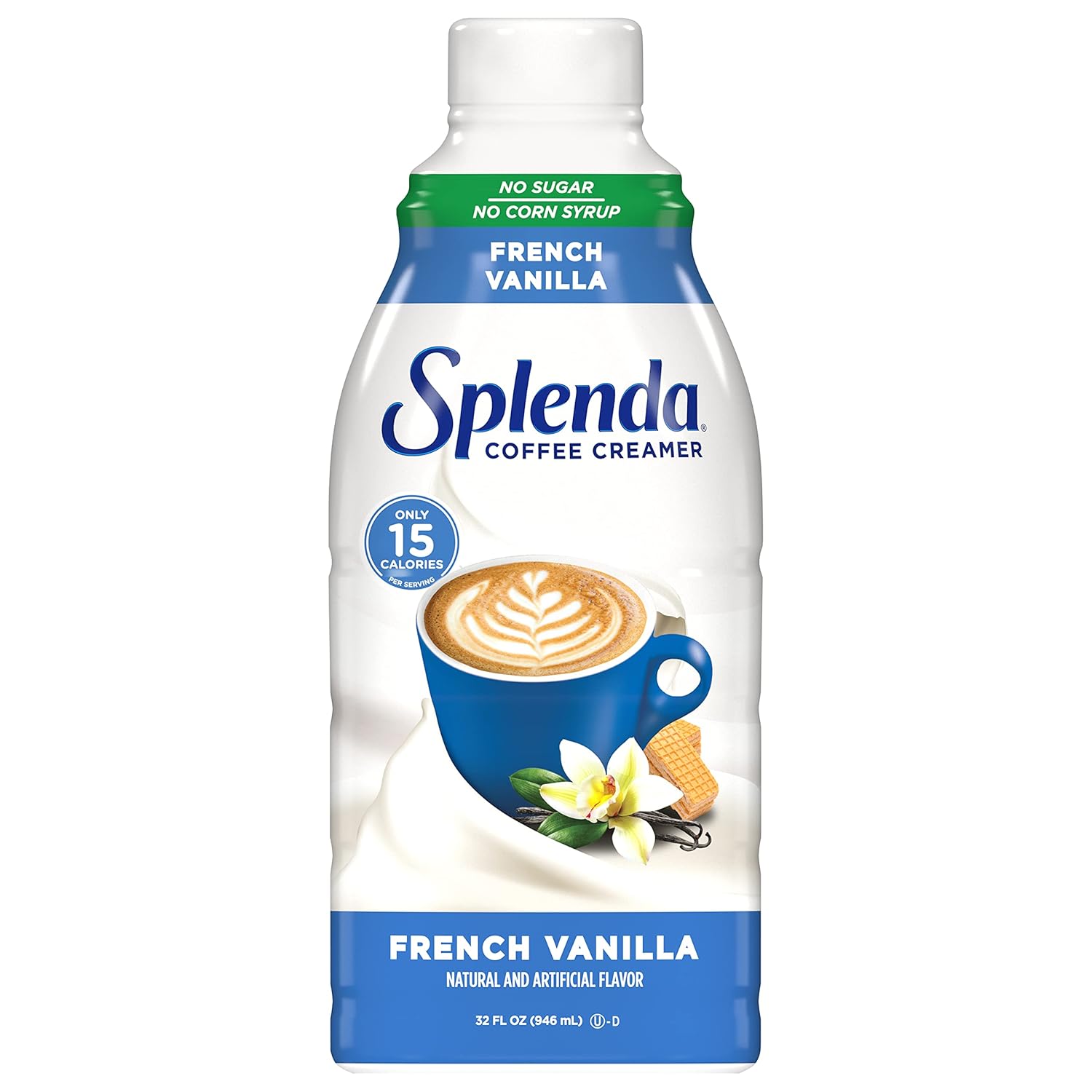 Splenda Sugar Free French Vanilla Coffee Creamer, 32 Fl Oz