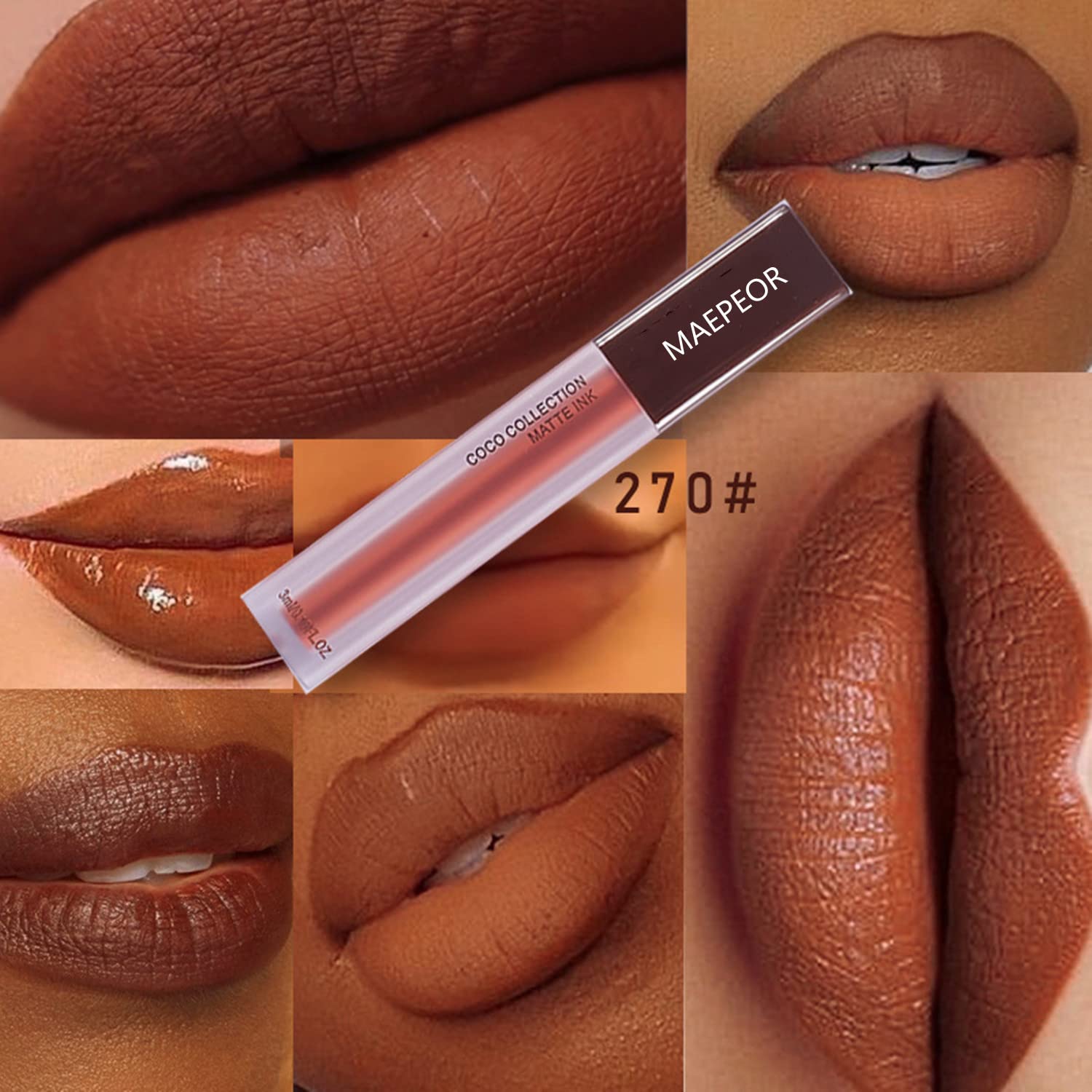 Maepeor Matte Liquid Lipstick Set 5 Colors High-Pigmented Smooth Creamy Lipstick Long-Lasting Non-Stick Cup Not Fade Lip Combo Set For All Skin : Beauty & Personal Care