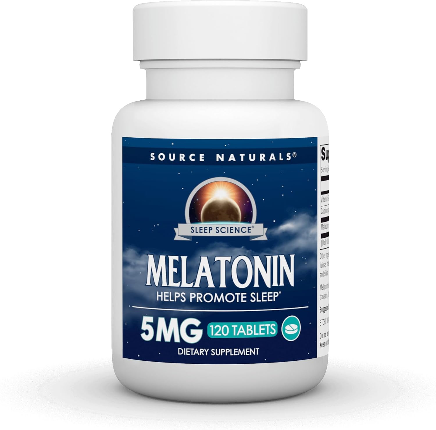 Source Naturals Melatonin, Helps Promote Sleep*, 5 mg - 120 Tablets