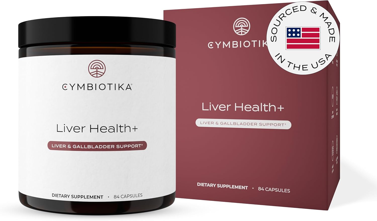 Cymbiotika Liver Supplement With Vitamins & Herbs For Liver Support, Health, Cleanse And Repair, Helps Metabolism And Digestion, Gluten Free, Vegan, Plant Based, And Non Gmo, 84 Capsules, 28 Servings : Health & Household