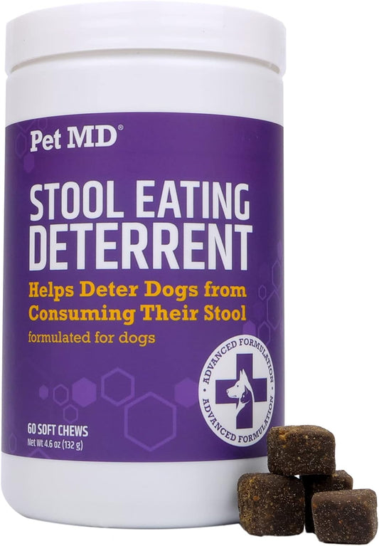 Pet Md Stool Eating Deterrent & Dental Wipes
