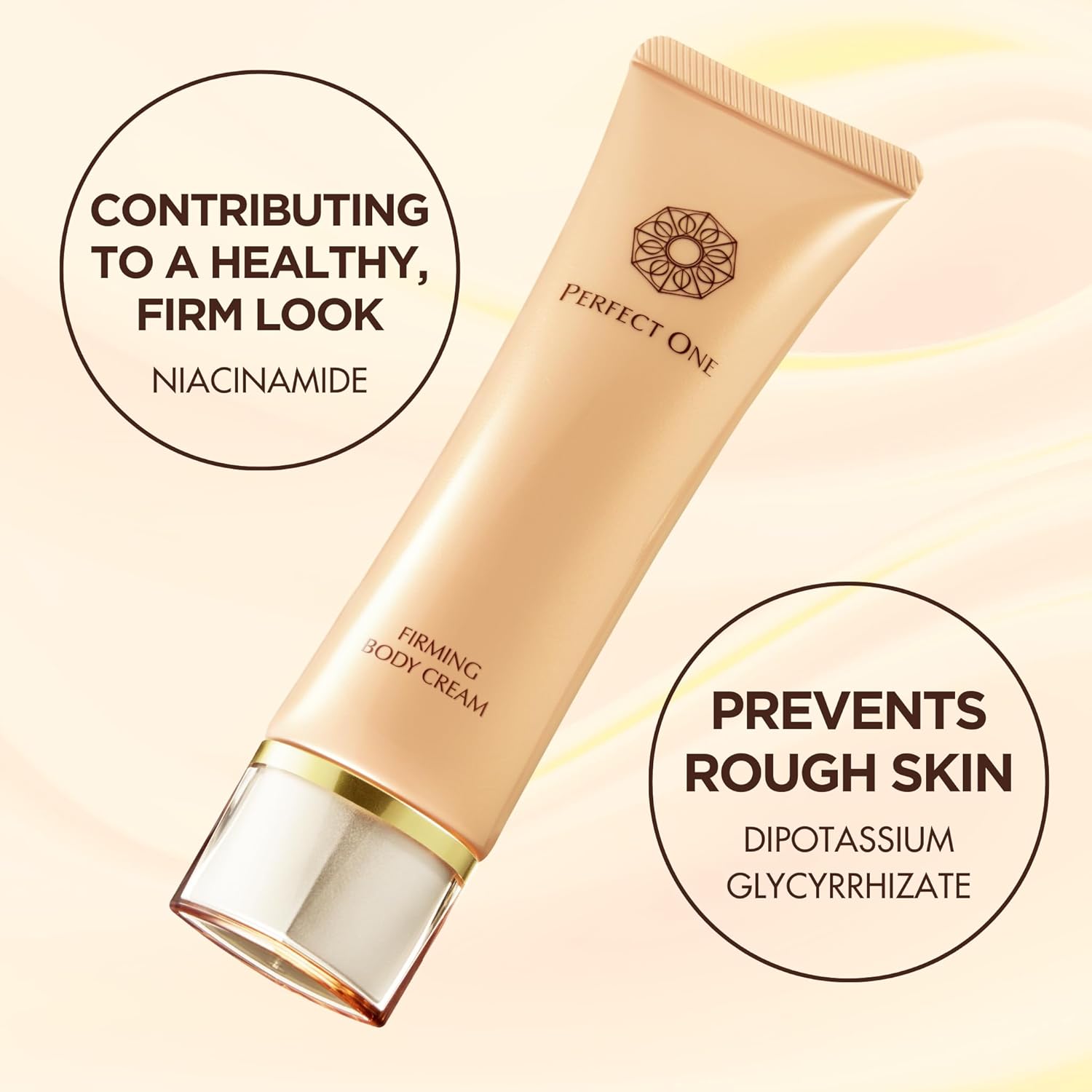 Perfect One Firming Body Cream: Premium Japanese Body Cream For Your Hands, Arms, Neck, And Decolletage, Enriched With Niacinamide And Dipotassium Glycyrrhizate 1.76 Oz. (50 G)